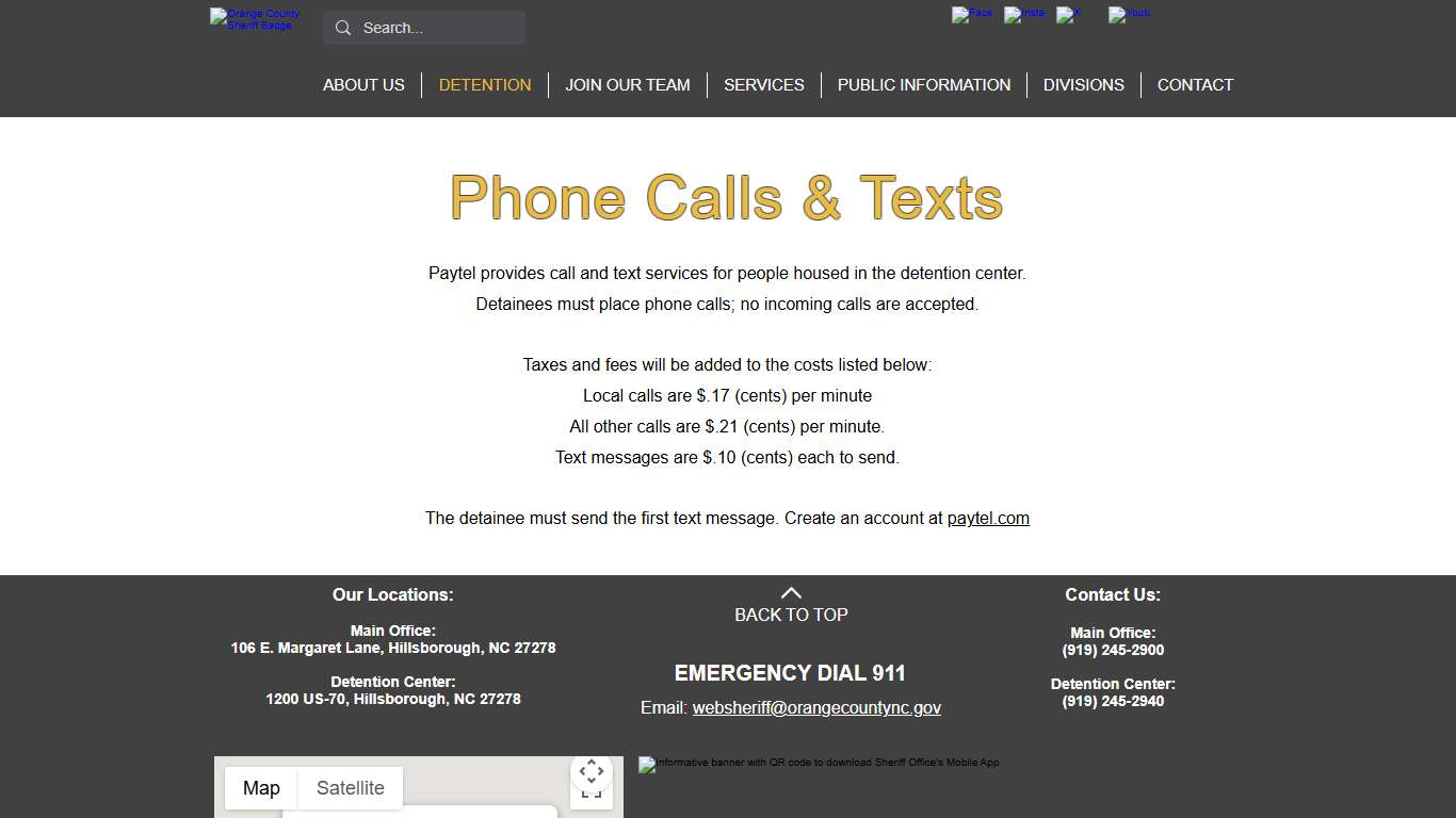 Phone Calls & Texts | Ocso New